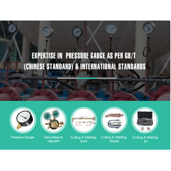 Сухой стальный давлитель 60 мм Манометрный датчик