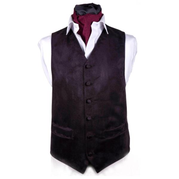 Colorful solid satin vest