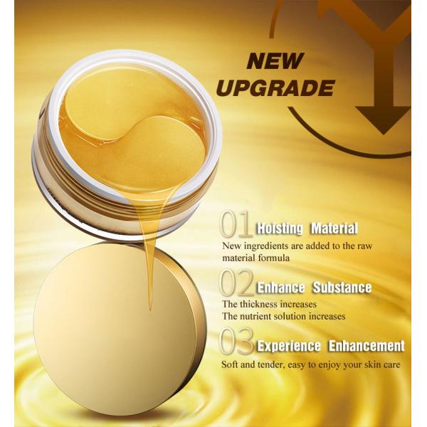 Anti Aging Eye Mask , 24k Crystal Collagen Gel Eye Mask For Lines / Wrinkles