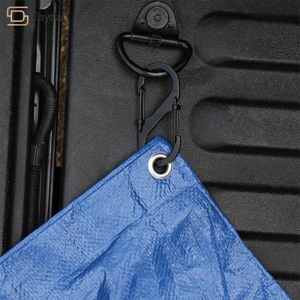 Пряжка 8 крюка кнопки легирующего металла цинка сформировала зажим ключевой цепи двузатворный