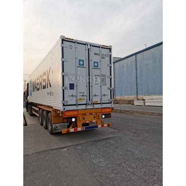 3 Axles 30tons 50tons Refrigerated Semi Trailer Vegetables Meat Drinks Transport