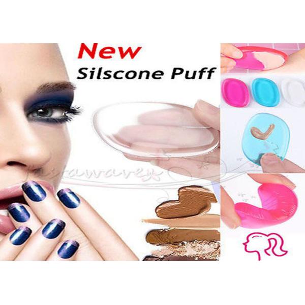 Губка макияжа геля силикона изготовленных на заказ аксессуаров макияжа красоты прозрачная