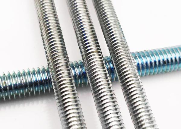 Grade 4.8 / 6.8 / 8.8 Carbon Steel Material of Full Threaded Rods For Construction Building DIN975 Standard