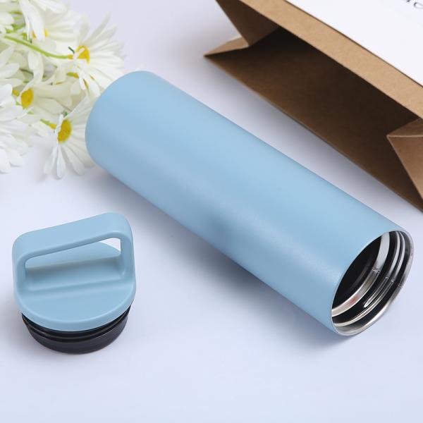 Stocked 480ml/600ml Stainless Steel Thermos Bottle Double Wall Custom Pattern Portable Leakproof Hot Kettle