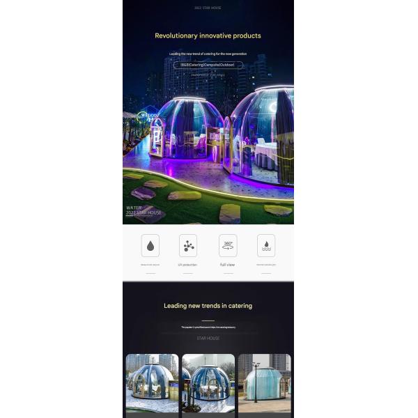 Transparent panoramic Star Room Homestay Bubble Room Outdoor sun room