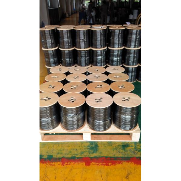 RG11 75 ohm Coaxial Cable With UV Stabilized Jacket UL Standard Drop Cable