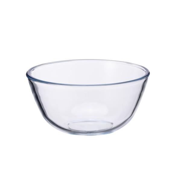 Cuenco mezclador de vidrio borosilicato de 4200 ml con tapa de PP, apto para horno hasta 560°C