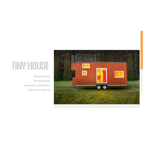 Дом катил светлого стального Префаб крошечный с стеной и трейлером панели сэндвича ПУ металла