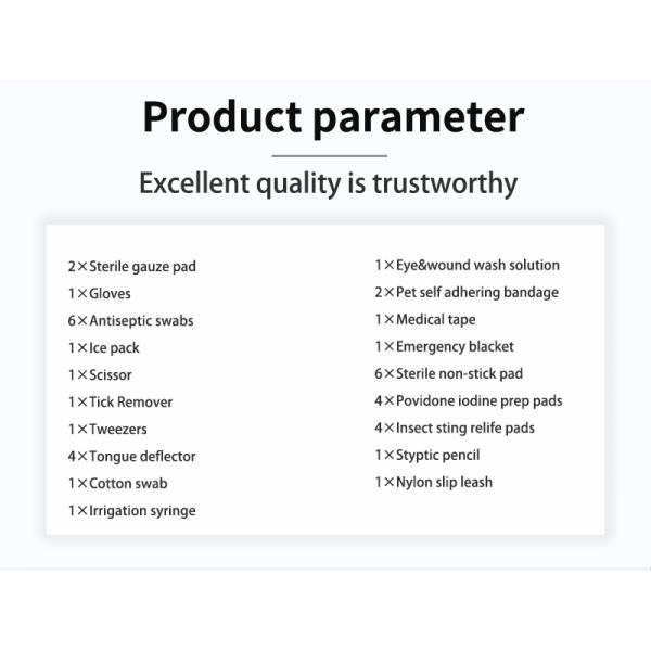 Medical Assistance Pet Emergency Kit Animal Healthcare Pet First Aid Kit Dog CE