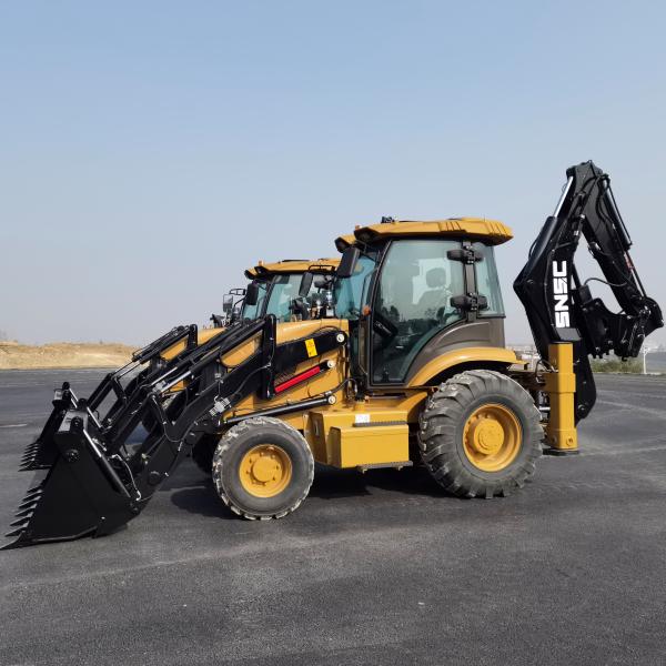 Cummins EURO V Engine Compact Wheel Loader Backhoe Loader SNSC Fully Hydraulic System