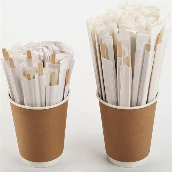 Eco-Friendly Flat Wooden Cocktail Stirrers 110mm 140mm Disposable and Sustainable