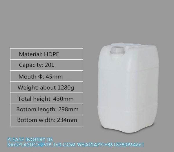 20L Fuel Tanks Plastic Car Jerry Can Mount Motorcycle Oil Container Chemical Liquid Waste Containers Canister
