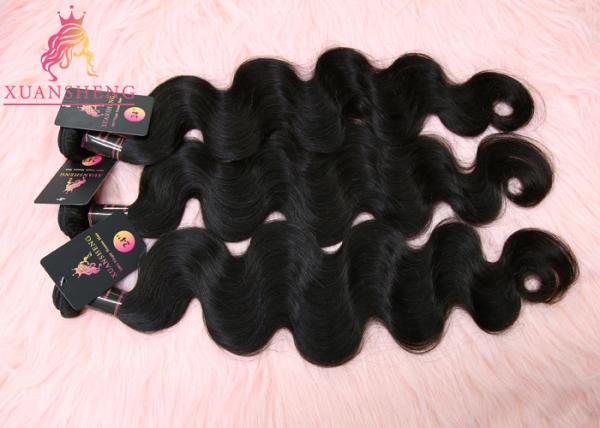 Black Virgin Indian Hair, Body Wave Hair Weave Bundle, Indian Hair Extension