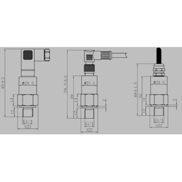 Передатчик давления 0 компрессора воздуха воды мазута OEM датчика давления изготовителя экономический промышленный - 600bar