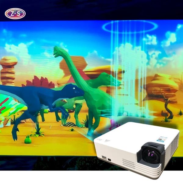 Large Scale Projection Based AR Drawing Games System Creative Interactive Wall for Kids
