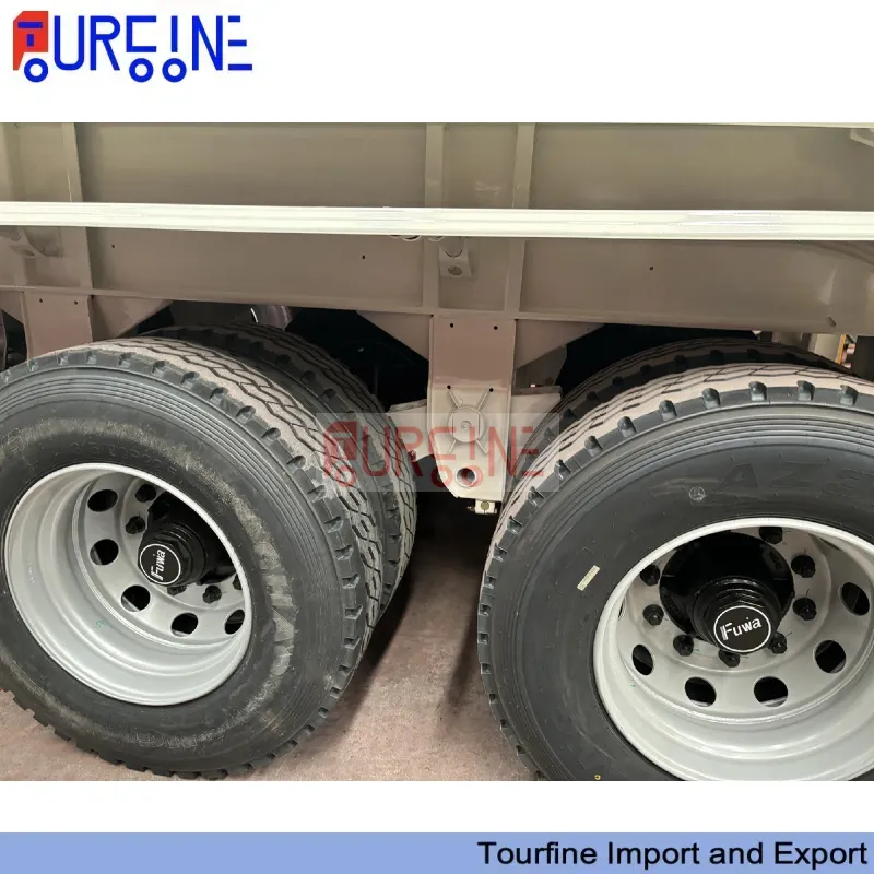 80 Ton 4 Axle Dump Semi Trailer with Hydraulic Front Tipping System