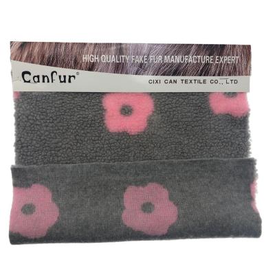 Tecido de Jacquard Sherpa de tricô personalizado para os requisitos do cliente