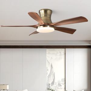 42/52 pouces 3/5 lames droites feuilles de bois ventilateur de plafond tél