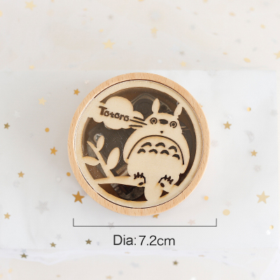 Christmas Holiday Wooden Jewelry Music Box with Silk-Screen Printing and Burned Design