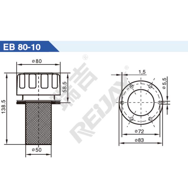 REIJAY Hydraulic Tank Breather Cap M5 Hydraulic Tank Filler Cap