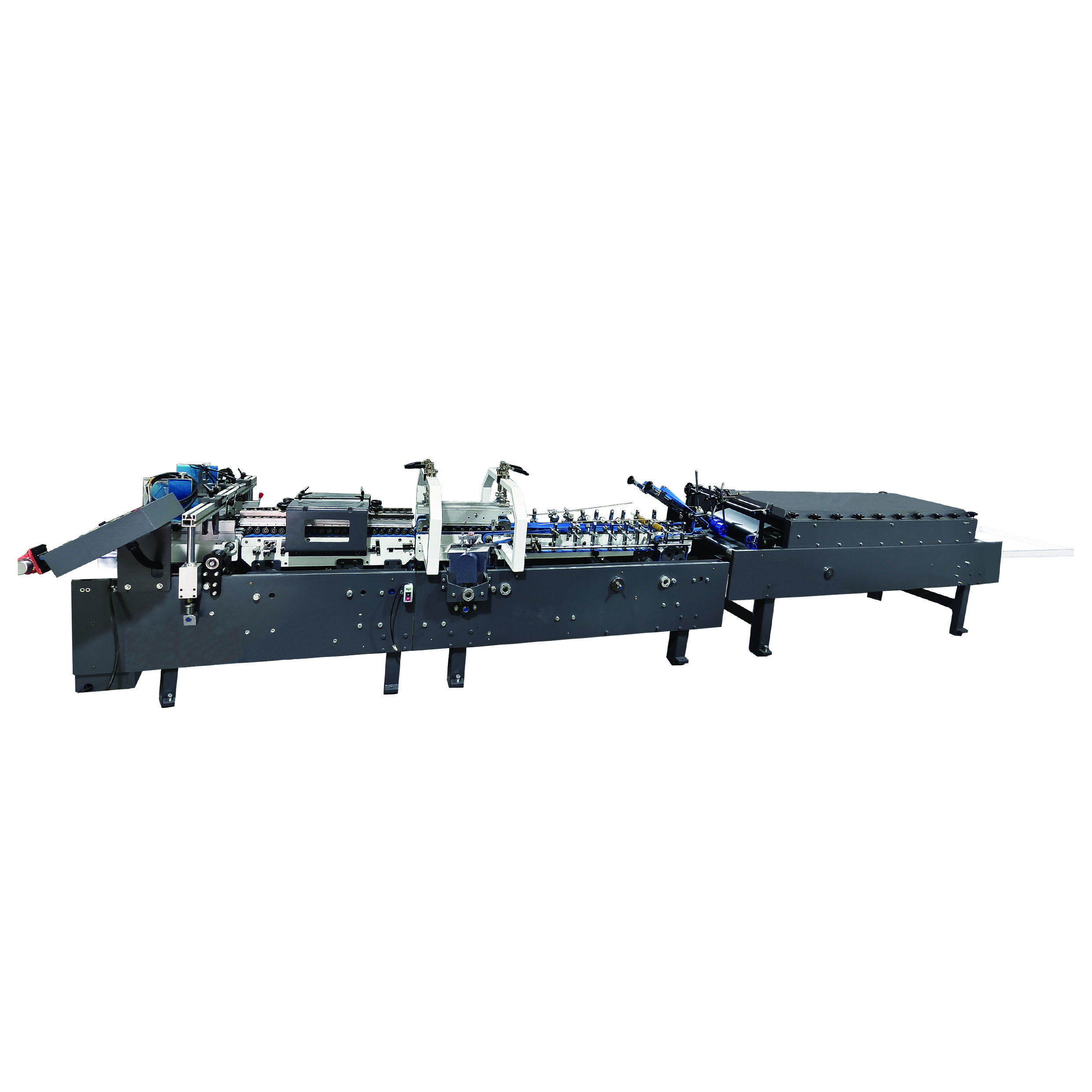 ZH-800B Full Automatic Coffee Cup Sleeves Gluing Machine with 220 m/min Line Speed for Single/Double/Sleeves Gluing on 210-700 g/m² Paper Board