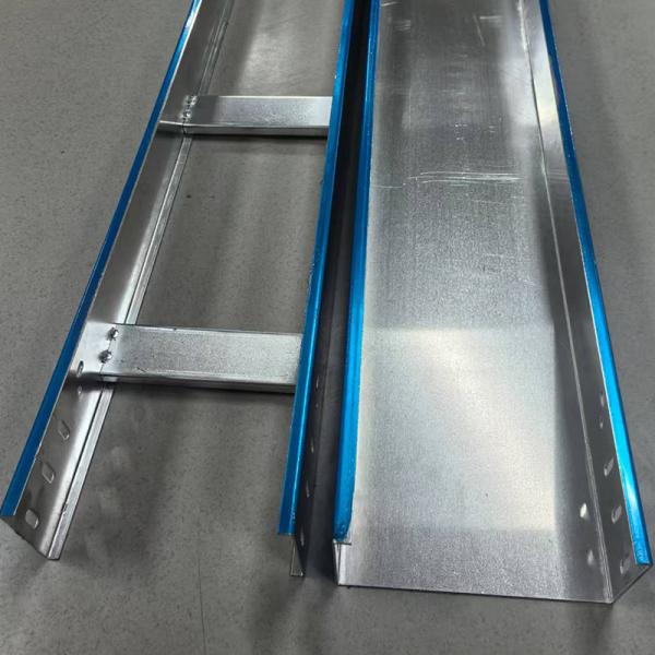High Corrosion Resistance Trough Type Aluminum Alloy Cable Tray Silver
