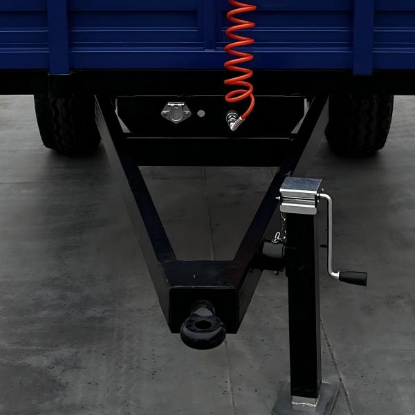 3T Farm Tractor Trailer Agricultural Machinery Blue Colour 2 Wheel