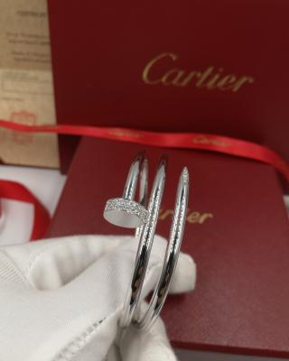 diamantes feitos sob encomenda de Juste Un Clou Bracelet With da joia da parte alta do ouro 18k branco
