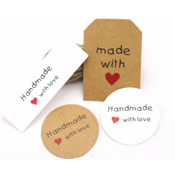 Embossing Handmade UV Thank You Clothing Tag Label For You Gift Box