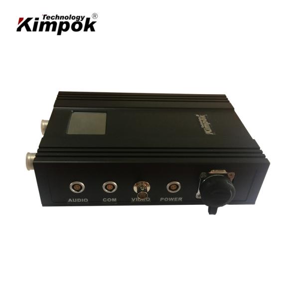 Émetteur vidéo UAV 5W COFDM 1080P HD à longue portée émetteur AV sans fil pour la transmission de drones 40W consommation 64QAM