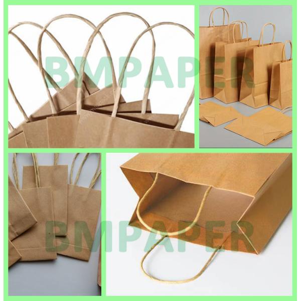 75gm Sack Kraft Paper pour sacs à provisions Manche 491mm Haute résistance à la traction