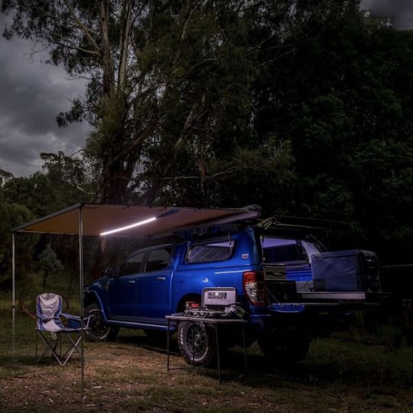 Wholesale Roof Top Tent Car Side Awning Telescopic Sunshade Accessories Thickened Aluminum Alloy Manual Food Truck Awning