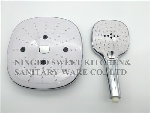 hot sale ABS material chrome plating switch-on shower head hand shower rain shower sanitary ware accessories