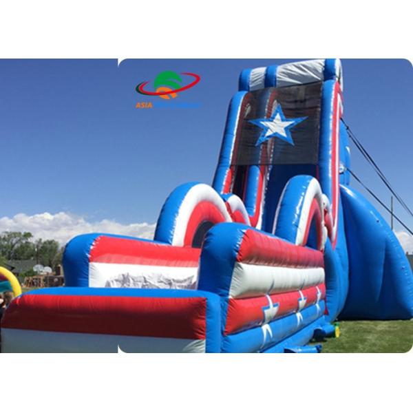 Commercial Giant Inflatable Dry And Wet Slide For Adult / Dual Lane Inflatable Slip N Slide