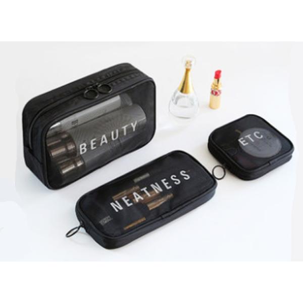 New 2019 small lipstick portable storage bag web hot three-piece carry-on makeup bags