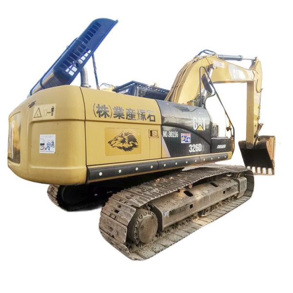 Cat326 Máquina de escavação hidráulica usada Excavadora de 26 toneladas Excavadora de segunda mão