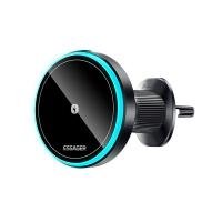 Support de téléphone de voiture à ventilation d'air à charge sans fil magnétique 15W ESSAGER T1