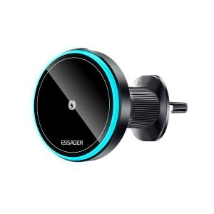 マグネティック 15W 無線充電 エアベント カー マウント 電話ホルダー ESSAGER T1