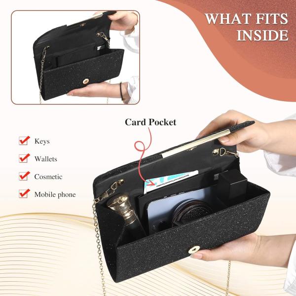 UBAYMAX EVENING BAG CLUTCH PURSES FOR WOMEN LADY GIRL HANDBAGS CROSSBODY BAG WEDDING BAG FOR PROM PARTY WEDDING
