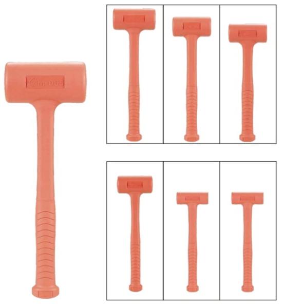 kinds of Neon hammers, dead blow hammers, dead blow mallet