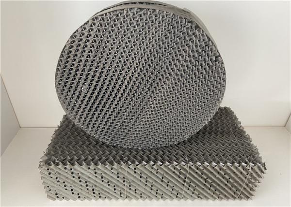 Structured Column Metal Tower Packing For Distribution Of Gas - Liquid
