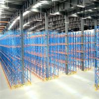 Sistema de estanterías de carga pesada de doble nivel / estanterías industriales de paletas pesadas
