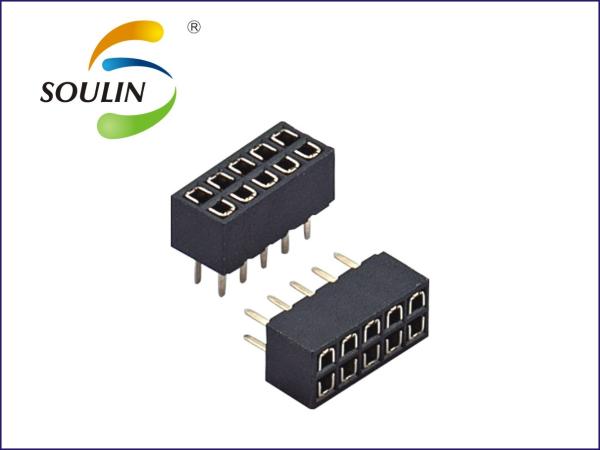 H4.3 O Type Female Header Connector 2.0mm Pitch Straight Inserton