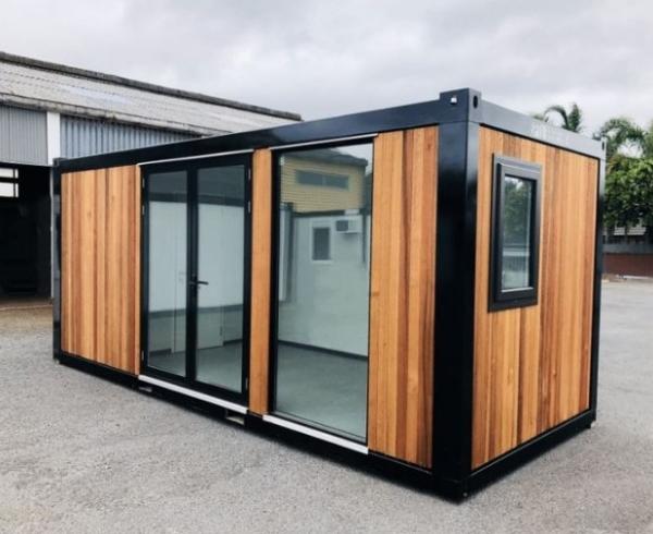 Container Home Kits Homes Expandable Cabin Container House Eco Friendly Portable House With Rock Wool Insulation