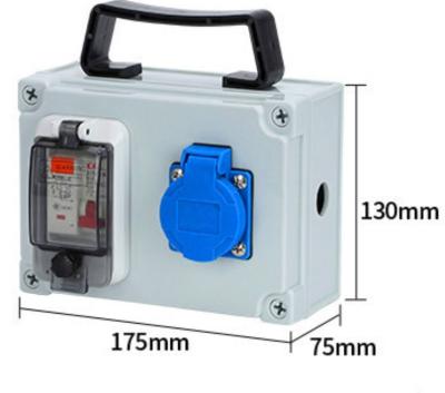 IP65 Plastic hand-held Waterproof Distribution Box Outdoor Portable Electric Box 16A 32A 63A