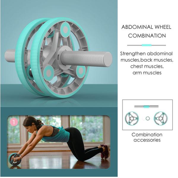 Набор ролика колеса Ab колеса тренировки стабилизированной ручки PP многофункциональный подбрюшный
