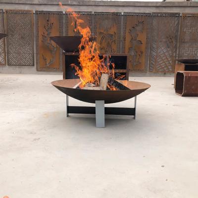 quintal de aço de Pit And Water Bowl Garden 0.6m do fogo de 100cm Corten