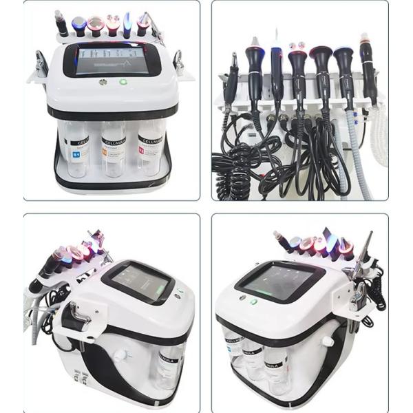 Máquina de cuidado de la piel de dermoabrasión con inyección de aire recargable multipolar portátil