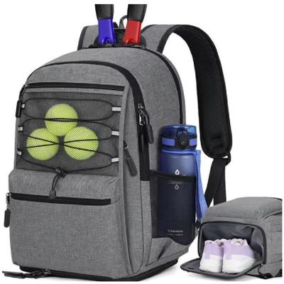 Versatile Tennis Racket Bags Holds 2 Rackets With Insulated Pocket Ventilated Shoe Compartment
