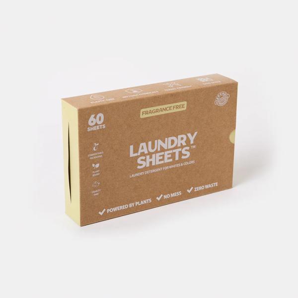 Hojas de detergente para ropa de limpieza profunda, biodegradables y ecológicas, eliminan las manchas profundamente, 2.8-3g/hoja